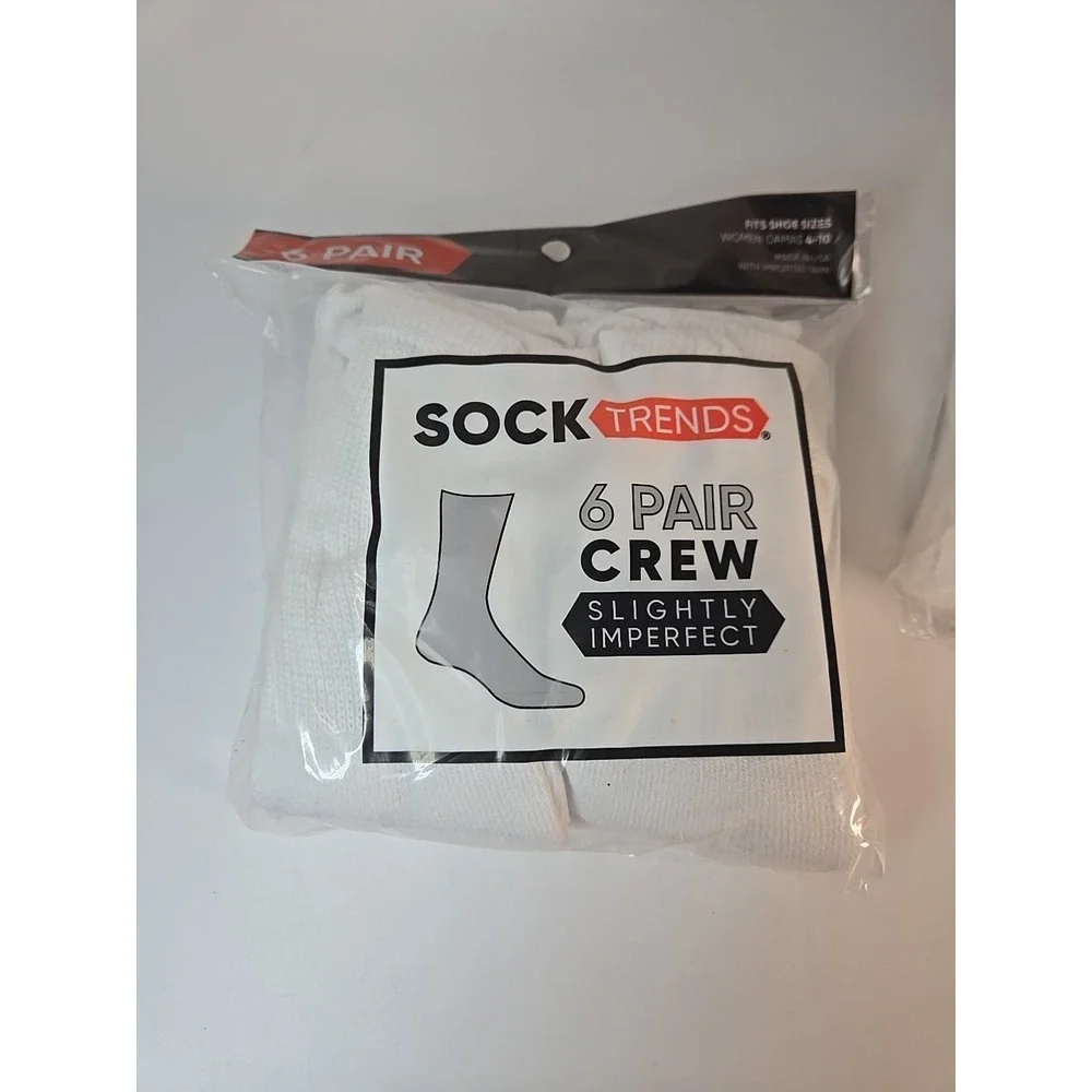 Crew Socks Women (Sz 4-10) 3 Packs of 6 Pair - Picture 2 of 4